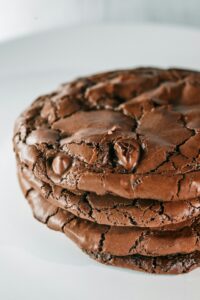 Dark chocolate brownie cookie